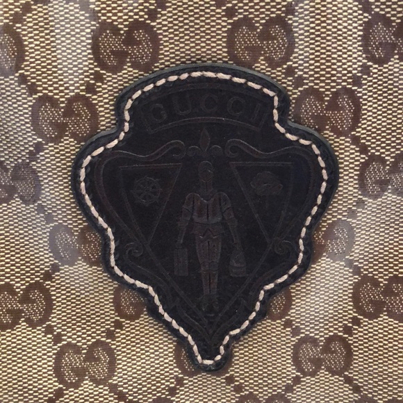 💯% Authentic Crystal Joy Monogram brown bag - Picture 3 of 8